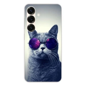 Coque en silicone imprimée compatible Samsung Galaxy S25 Chat à lunette - Photo 1 sur 6