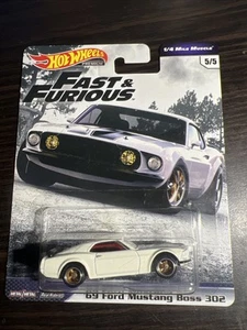 Hot Wheels Premium Fast & Furious ‘69 FORD MUSTANG BOSS 302  1/4 Mile Muscle #5 - Picture 1 of 2