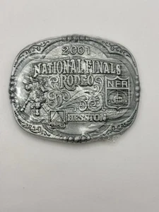 2001 AGCO Hesston National Finals Rodeo Montana Silversmiths New Buckle Sealed - Picture 1 of 2