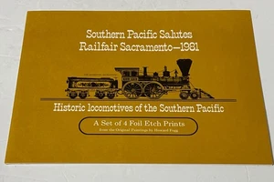 Vintage Fogg Historic Locomotives Of The Southern Pacific Foil Etch Print Set 4 - Bild 1 von 8