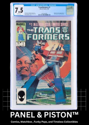 🤖 Transformers No1 — Marvel Comics (сентябрь 1984 г.) CGC 7.5 - Изображение 1 из 4