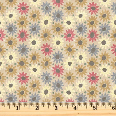 Tela de algodón con flores de lino rasguño de pollo venta 5724 MU tela por media yarda Foto 1 de 2