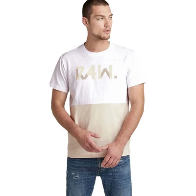 Camiseta G-STAR RAW Para Hombre 7411 Corte y Cosido Algodón Orgánico Talla Mediana - Nueva Con Etiquetas Foto 1 de 4