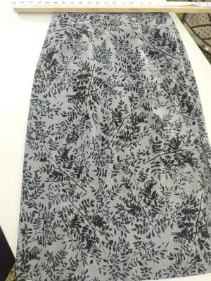 Винтажная женская юбка Kathie Lee Collection размер 10 черная серая белая с цветочным узором длинная  - Изображение 1 из 4