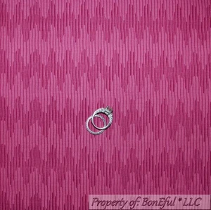 BonEful Fabric FQ Cotton Quilt Pink Fuchsia Chevron Zig Zag Blender Stripe Retro - Picture 1 of 8
