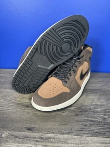 Nike Air Jordan 1 Mid SE Earth Tone Chocolate DC7294-200 Size 9 - Picture 1 of 7