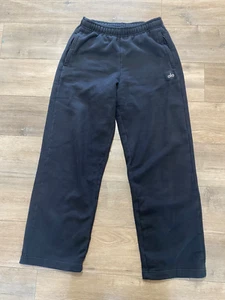 Alo Yoga Mens M Black Jogger Open Hem Athleisure Sweatpants - Picture 1 of 8