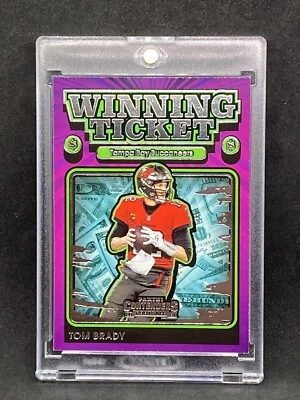 Tom Brady RARE TICKET INVESTMENT CARD SSP PANINI SUPER BOWL MVP BUCCANEERS - Image 1 of 2