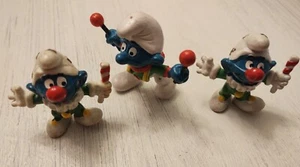 Vintage Smurf Jesters & Clown PVC Figures Peyo Schleich Lot Of 3  - Picture 1 of 5