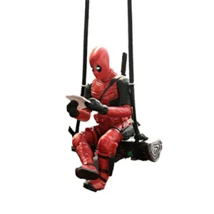 New Swing Deadpool Car Ornament Decoration Mirror Rearview Pendant Accessories - Picture 1 of 5