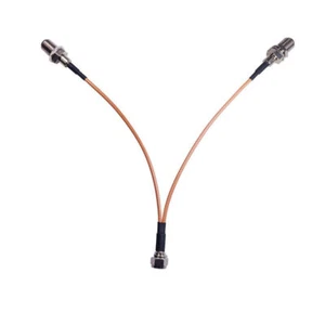 Divisor de cable coaxial tipo F a cable coaxial doble hembra 3 vías RG316 15 cm NUEVO - Imagen 1 de 9