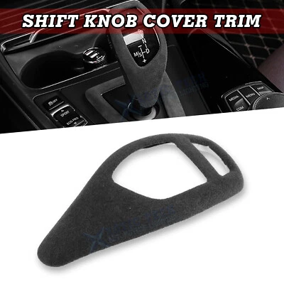 Cubierta de perilla de cambio de marchas de cuero gamuza Alcantara para BMW F22 F30 F33 F34 F20 Foto 1 de 4