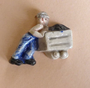 Fève artisanale du MH 2000 - La Mine : Le Mineur & le Wagonnet - Picture 1 of 1