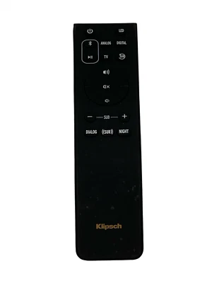 Genuine Klipsch Remote Control For Bar 48 Sound Bar & Subwoofer - UD - image 1 of 2