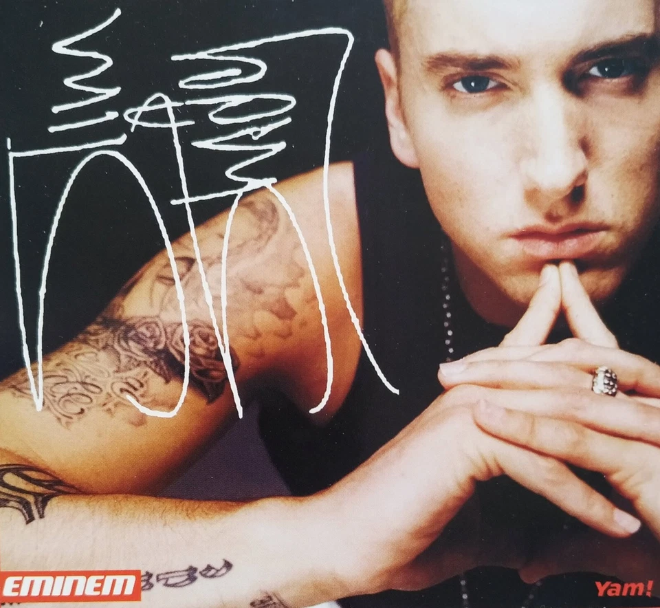 EMINEM - Autogrammkarte 10x10cm - Slim Shady Autograph Trading Card YAM Magazine - Bild 1 von 1