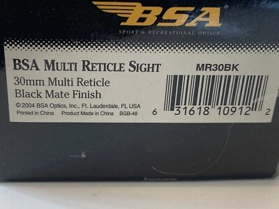 Mira multi retícula BSA Foto 1 de 4