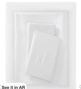 Microfiber Sheet Set Twin/Twin XL Size Room Essentials White - Brushed Soft whit - Picture 1 of 1