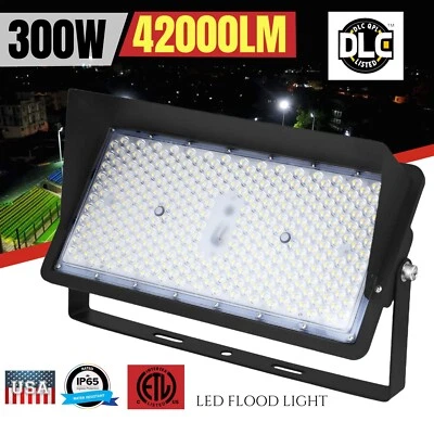 WYZM LED Flood Lights Outdoor, 42000 Lumens 300W LED Stadium Lights Commercial Lights