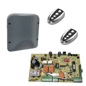 Torantrieb Steuerung 12V passt zu vielen Antrieben Pfortefunktion, 2 Handsender - Bild 1 von 5