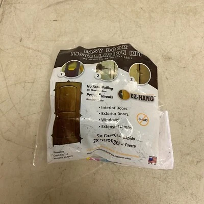 EZ-HANG Door Window Installation Kit Quick Easy Hanging Bracket System - Image 1 of 4