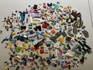 LEGO HUGE LOT 300 Decorated Stickers Sticker Printed BRICK TILES As Shown 1.4 lb - Picture 1 of 9