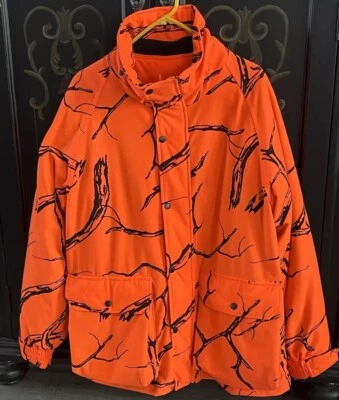 Deer Camp Jacket W/ Liner Coat Camo Orange Deer Hunting Medium - Image 1 of 4