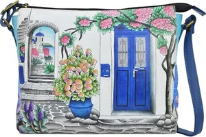Anna by Anuschka Slim Medium Crossbody One Size, Magical Greece - Picture 1 of 7