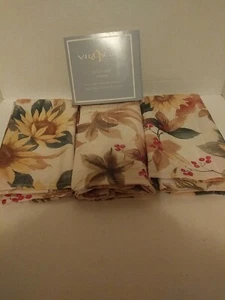  Liz Claiborne Villager Set of 3 Cloth Napkins # 1112022 Ashlynne New Open Box  - Picture 1 of 6