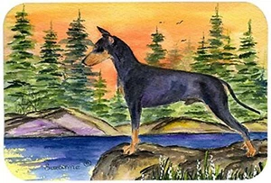 Caroline's Treasures SS8419JCMT"Manchester Terrier" Kitchen or Bath Mat, 24" ... - Picture 1 of 1