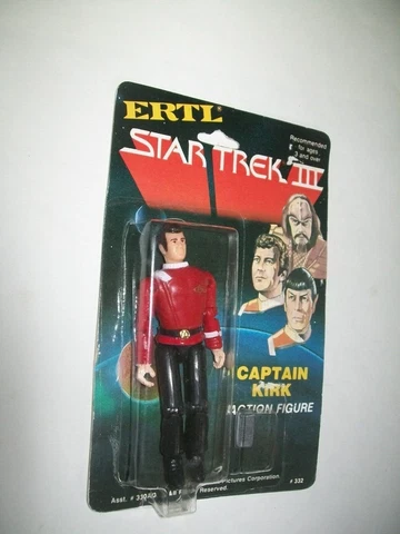 VINTAGE  1984  ERTL  STAR  TREK III  CAPTAIN  KIRK  ACTION  FIGURE  MOSC  NEW Cover