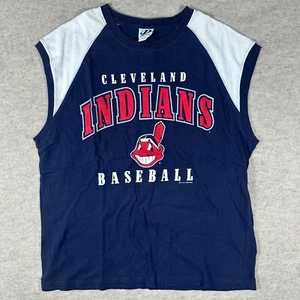 Vintage 2003 Dynasty Cleveland Indians Baseball Tank Top Large Wahoo Guardian - Bild 1 von 11