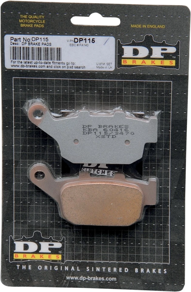 DP Brakes Standard Sintered Metal Brake Pads DP115 - Image 1 of 1