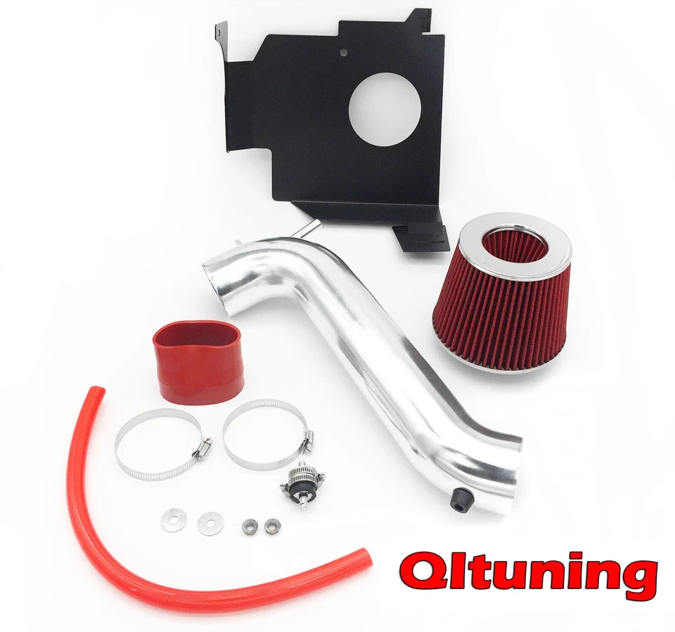 Red For 2005-2008 Dodge Magnum 3.5L V6 Heat Shield Cold Air Intake Kit Foto 1 de 1