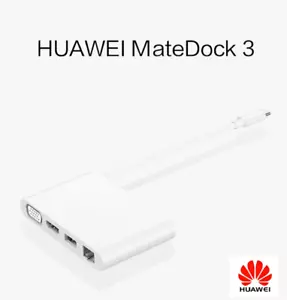 Original HUAWEI MateDock 3 USB-C HUB For Huawei Mate40 /P30 Pro /P40 / MateBook - Picture 1 of 6