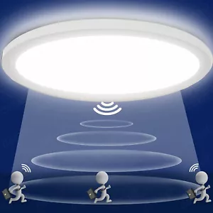 Sensor LED Deckenleuchte mit Bewegungsmelder 360 Grad Innenbeleuchtung Lampe - Bild 1 von 11