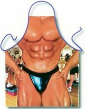 Sexy Fitness Guru body builder gym man aprons for men gag gifts Made in Italy