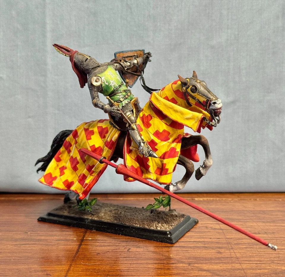 Medieval Tournament Knight Lord of Limpurg Struck in the Joust West Pennant ME12 - Image 1 of 4