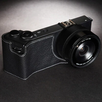 Ручной работы из натуральной кожи половина камеры чехол для Sigma DP0Q DP1Q dp2q dp3q - Изображение 1 из 4