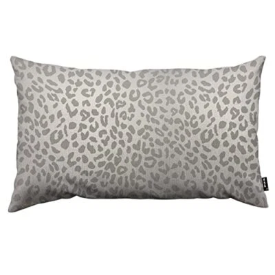 Fundas de almohada con estampado de leopardo gris a escala 12x20 pulgadas 12" x 18" Multi070 Foto 1 de 4