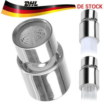 Schwenkbarer Wasserhahn-Aufsatz 360° | Universal Adapter | Strahlregler Perlator - Bild 1 von 4