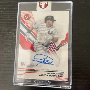 2024 Topps Pristine Jasson Dominguez #pa-jdo encased Red Pristine Auto RC /5 - Picture 1 of 2