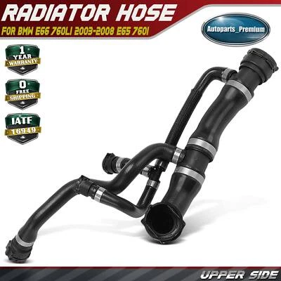 Manguera de refrigerante de radiador para BMW E66 760Li 2003-2008 E65 760i 2004-2006 V12 6,0 L Foto 1 de 4