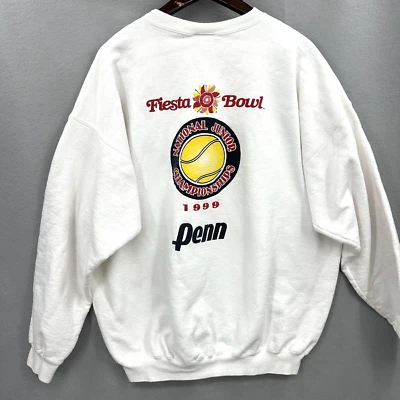 Sudadera Fiesta Bowl 1999 vintage adulto XL manga larga cuello redondo Penn College Foto 1 de 4