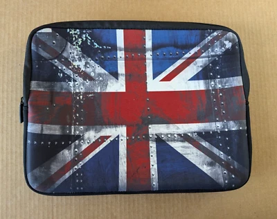 Funda protectora de neopreno para portátil con bandera británica de 16" diseño con cremallera Foto 1 de 4