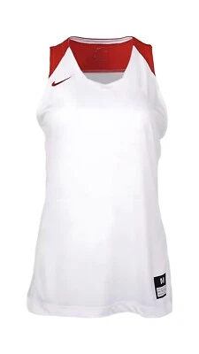 Женская тренировочная баскетбольная футболка Nike Hyper Elite размер XL белая/красная - Изображение 1 из 3