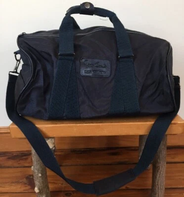 De Colección Pierre Cardin Azul Marino Correa para el Hombro Bandolera Bolsa de Lona Equipaje 17" Foto 1 de 4
