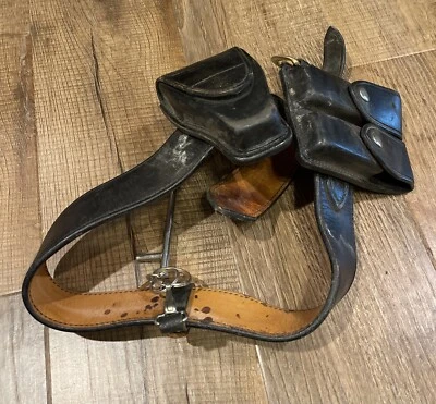 Coldres vintage Don Hume de cinto preto e carregador e punho para restauração tamanho 36 - Imagem 1 de 4