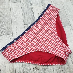 Vineyard Vines Mädchen rot weiß blau Wal Bikinihose Größe Large - Bild 1 von 12