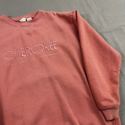 Cherokee Cuello Redondo Rosa Tonal Bordado Logo Cuello Redondo Talla M Foto 1 de 4