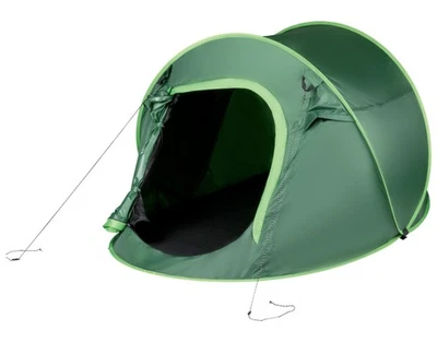 CRIVIT(OWIM GMBH & CO. KG) CRIVIT Pop up Wurfzelt Camping Zelt Automatikzelt Moskitonetz 2 Personen grün